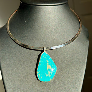 Bold Turquoise Collar Necklace